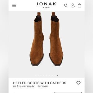 Jonak Tan Suede Chelsea style Birman Boots US 8 / EU 38